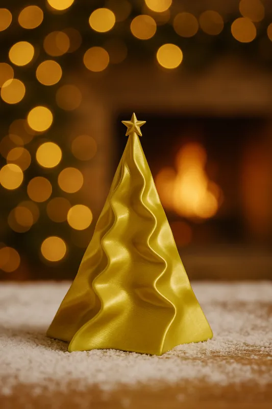 Árvore de Natal 3D - Dourada