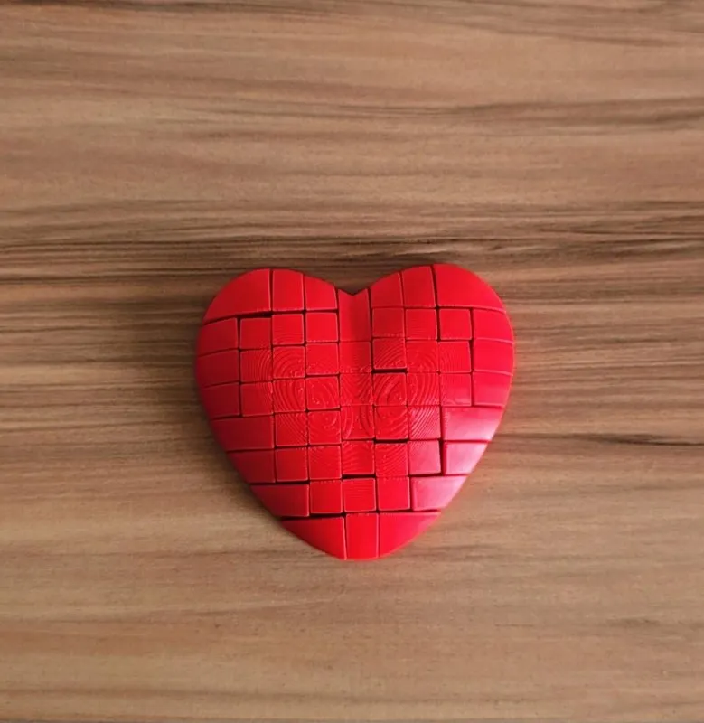 Coração Mosaico Geométrico