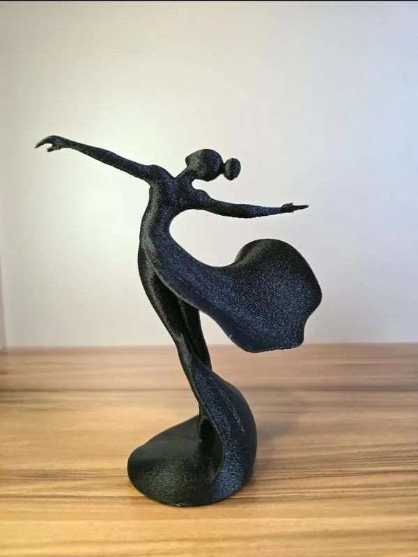 Estatueta Dançarina Abstrata: Elegância Moderna