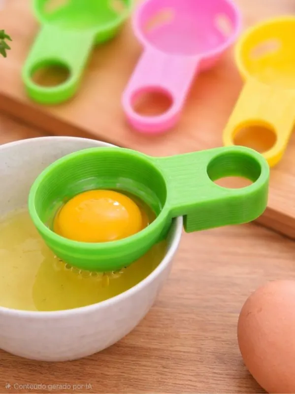 Separador de Gema e Clara de Ovo – Utensílio de Cozinha | Prático e Higiênico