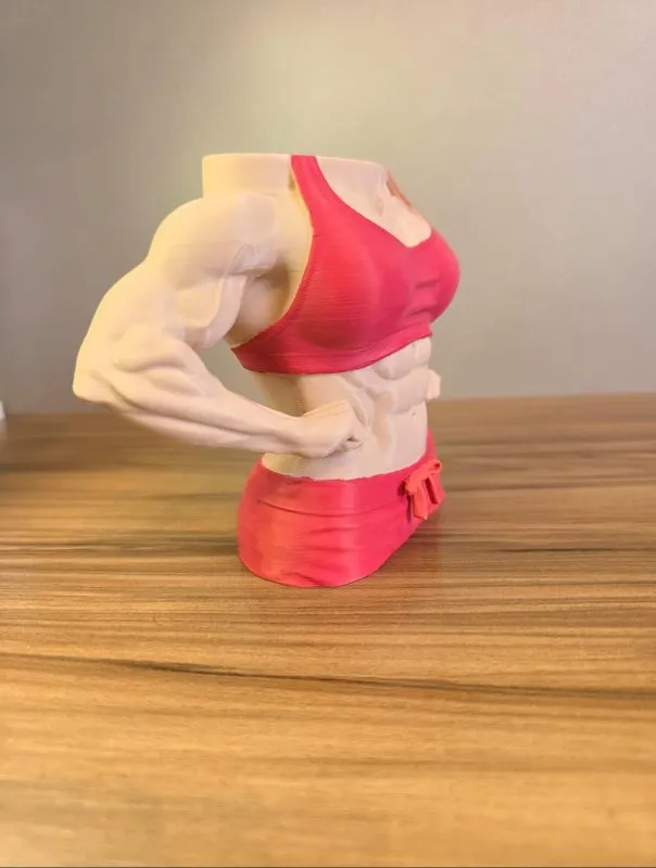 Porta-Canetas Corpo Fitness Feminino – Impressão 3D | Criativo e Diferenciado
