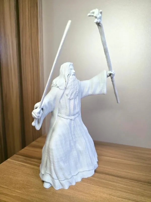 Estátua Mago Lendário Colecionável Decorativa para Mesa Presente Geek