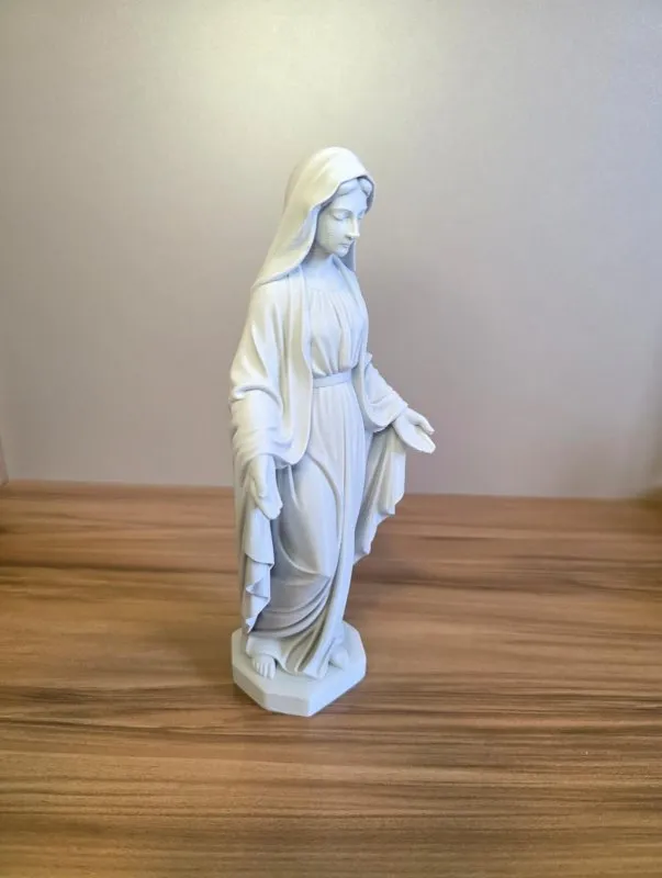 Escultura Virgem Maria Decorativa Clássica Religiosa Cristã para Mesa Presente