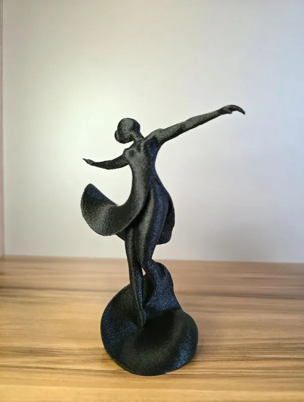 Estatueta Dançarina Abstrata: Elegância Moderna