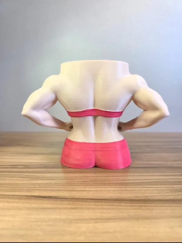 Porta-Canetas Corpo Fitness Feminino – Impressão 3D | Criativo e Diferenciado