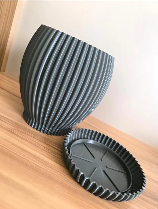 Vaso Decorativo Moderno Texturizado para Mesa Sala Estante Escritório
