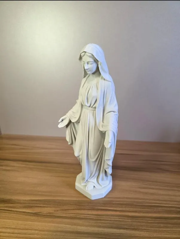 Escultura Virgem Maria Decorativa Clássica Religiosa Cristã para Mesa Presente