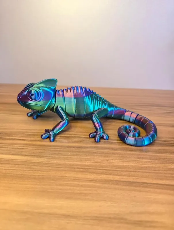 Camaleão 3D Iridescente