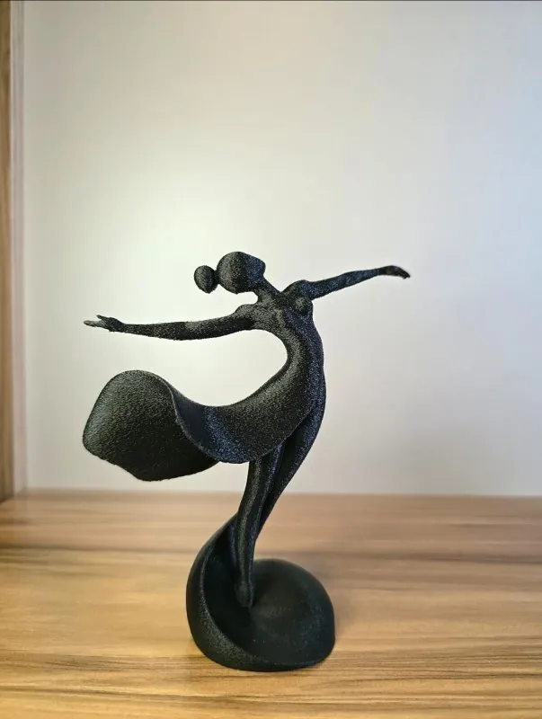 Estatueta Dançarina Abstrata: Elegância Moderna