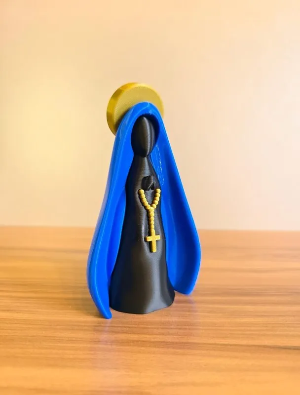 Imagem Nossa Senhora Aparecida Decorativa Religiosa Cristã para Mesa Presente