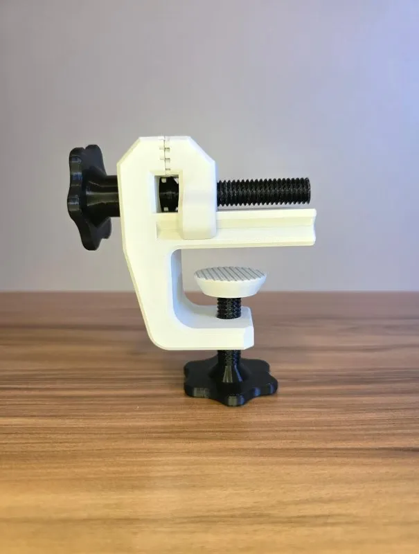 Mini Torno de Bancada Compacto com Fixação Ajustável