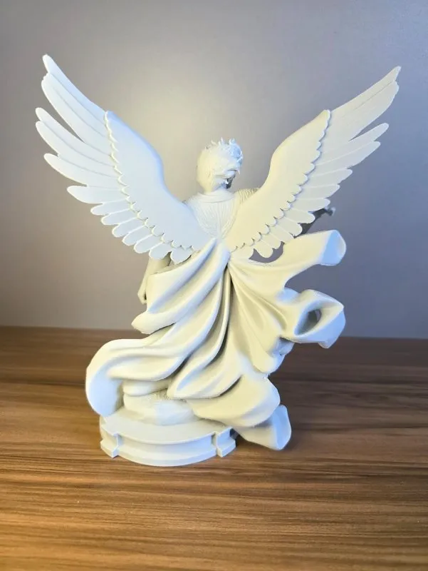 Escultura Arcanjo Miguel Decorativa Religiosa Cristã para Mesa Presente