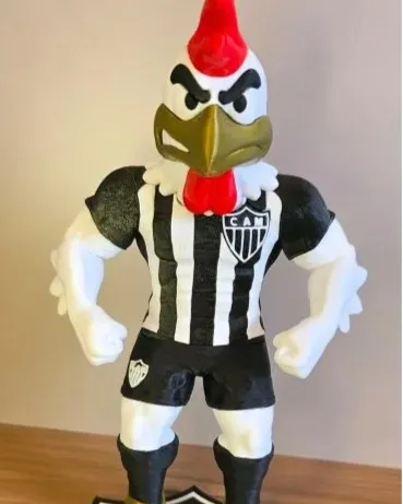Estatueta Mascote Galo Atlético Mineiro.
