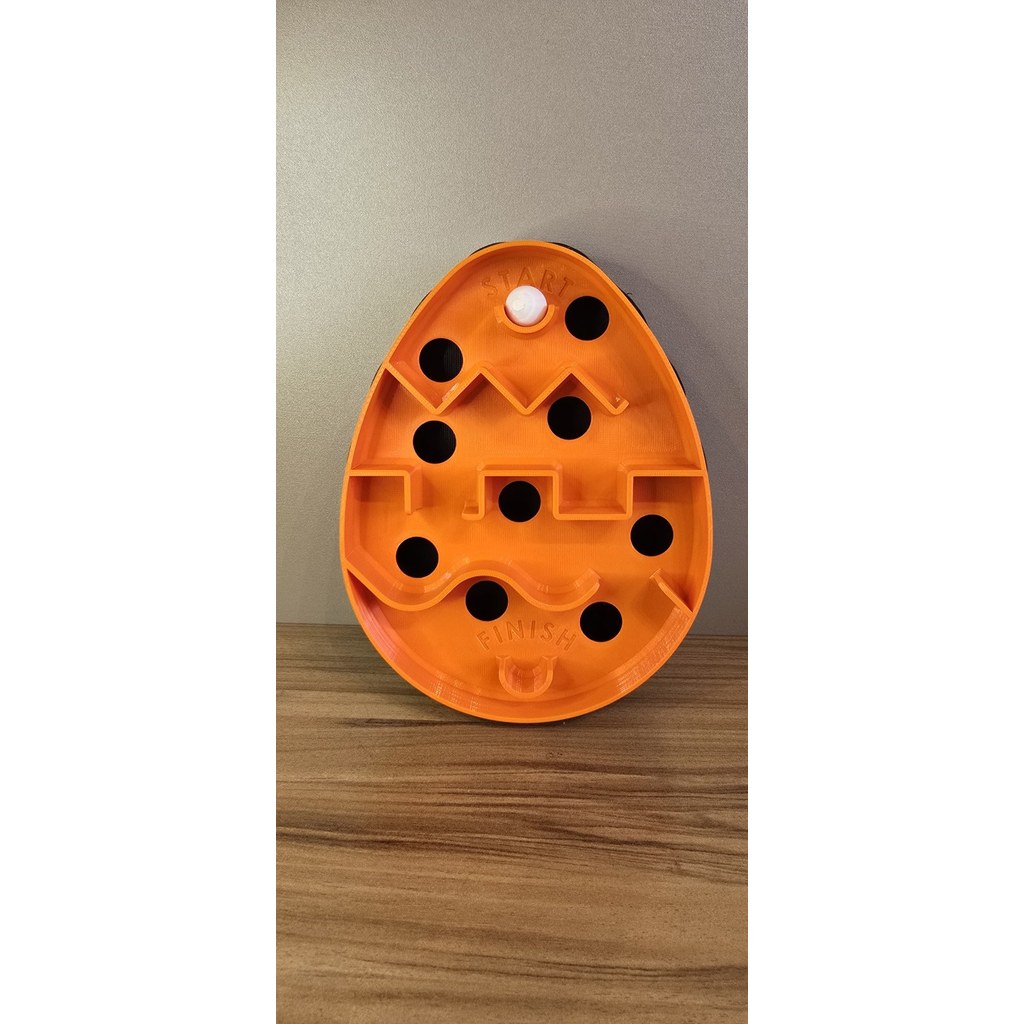 Jogo Labirinto Ovo Interativo em Impressão 3D Desafio Habilidade Brinquedo Divertido Criativo