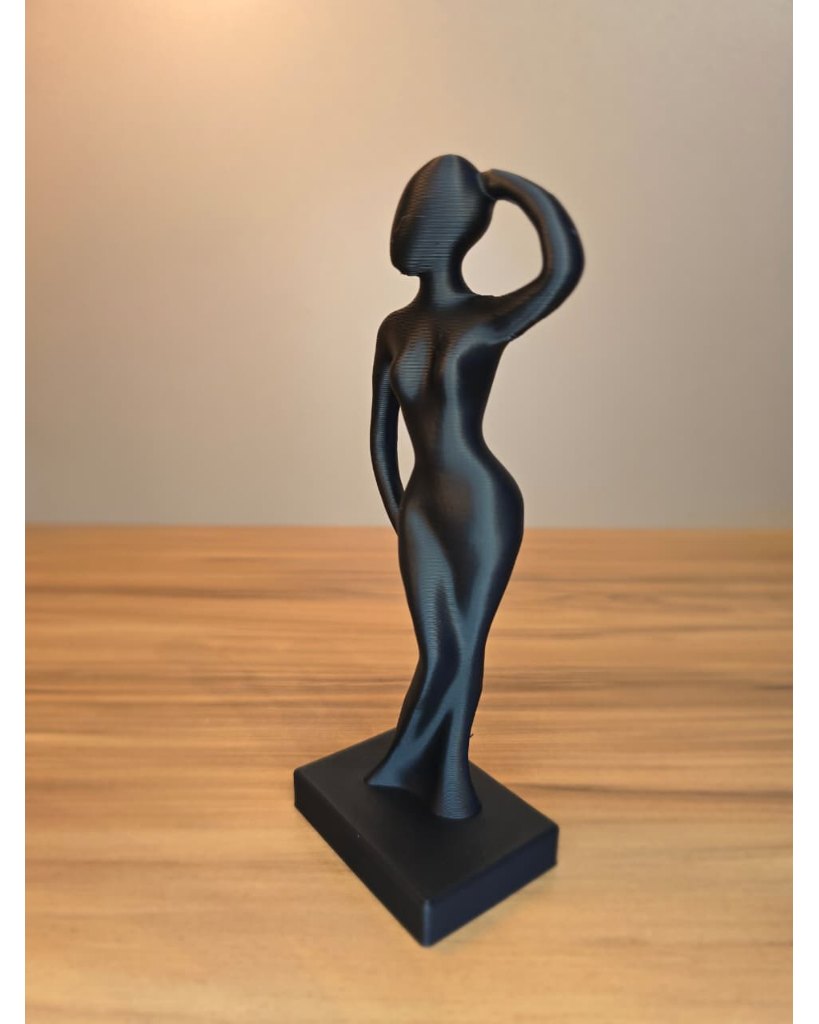 Escultura Mulher Abstrata 3D Decorativa Moderna Estátua Feminina Impressão 3D