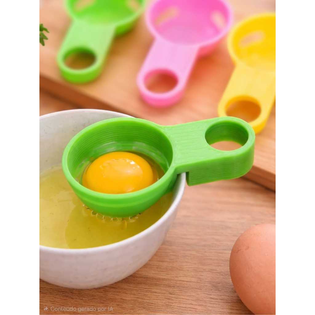 Separador de Gema e Clara de Ovo – Utensílio de Cozinha | Prático e Higiênico