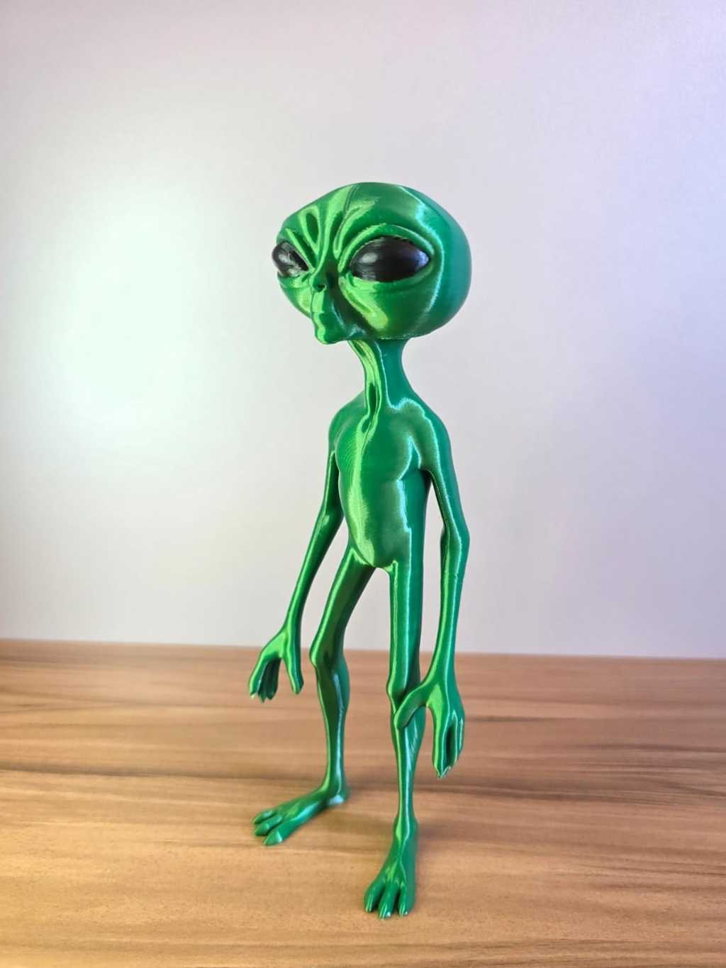 Estatueta Alien Clássico Verde Metálico - ET