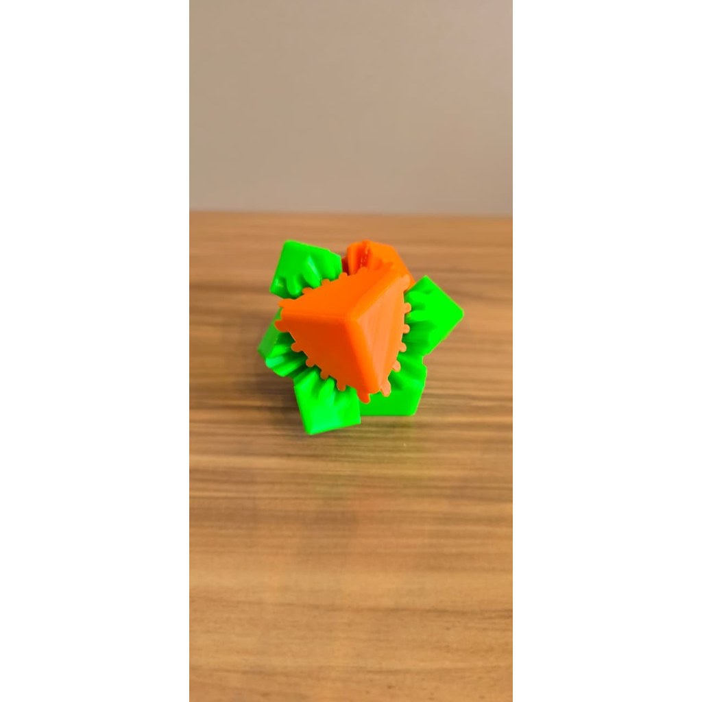 Cubo Engrenagem 3D Fidget Sensorial Antiestresse Puzzle Interativo Relaxante