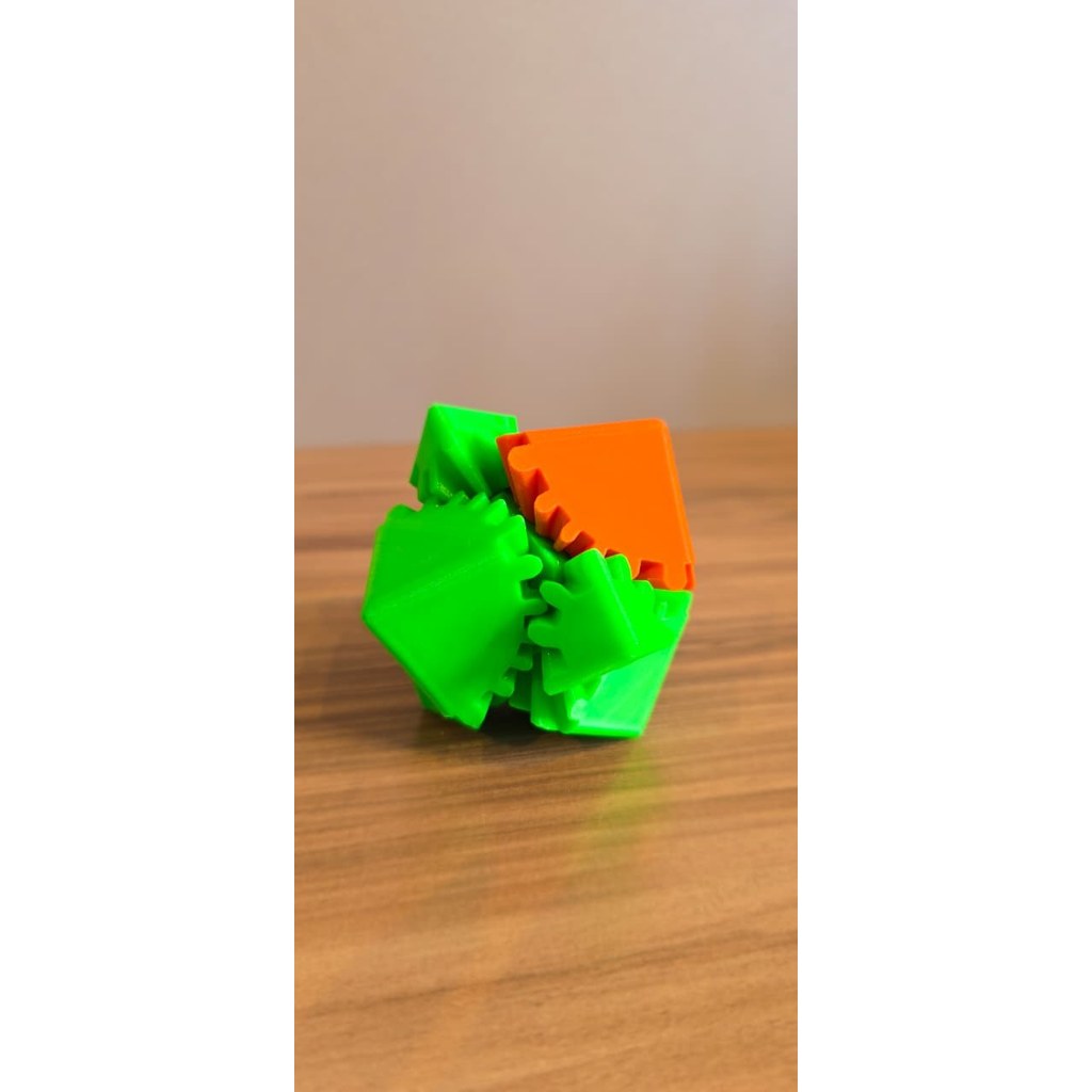 Cubo Engrenagem 3D Fidget Sensorial Antiestresse Puzzle Interativo Relaxante