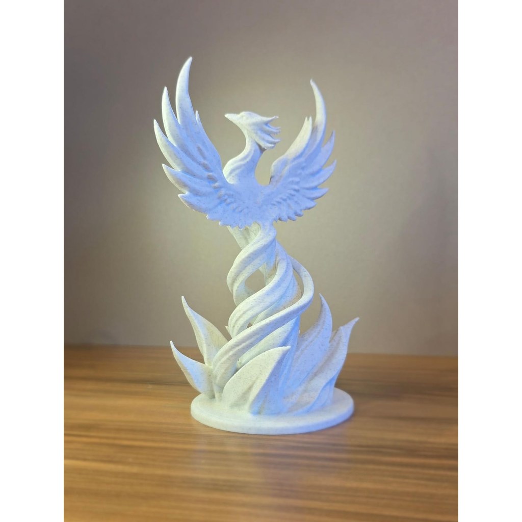 Escultura Fênix Decorativa Design Moderno Estatueta 3D Elegante para Mesa e Sala
