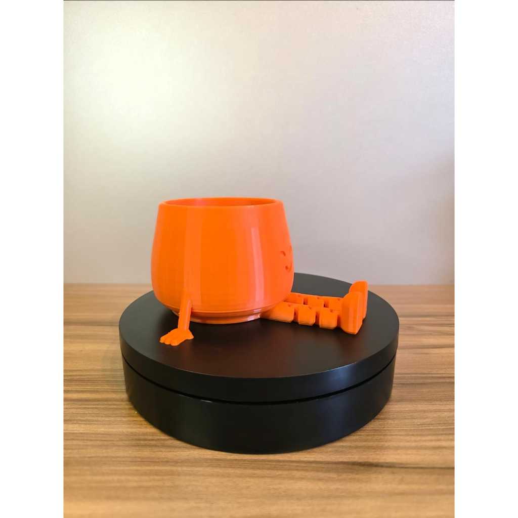 Vaso Decorativo com Perninhas em Impressão 3D para Suculentas Cactos Mesa