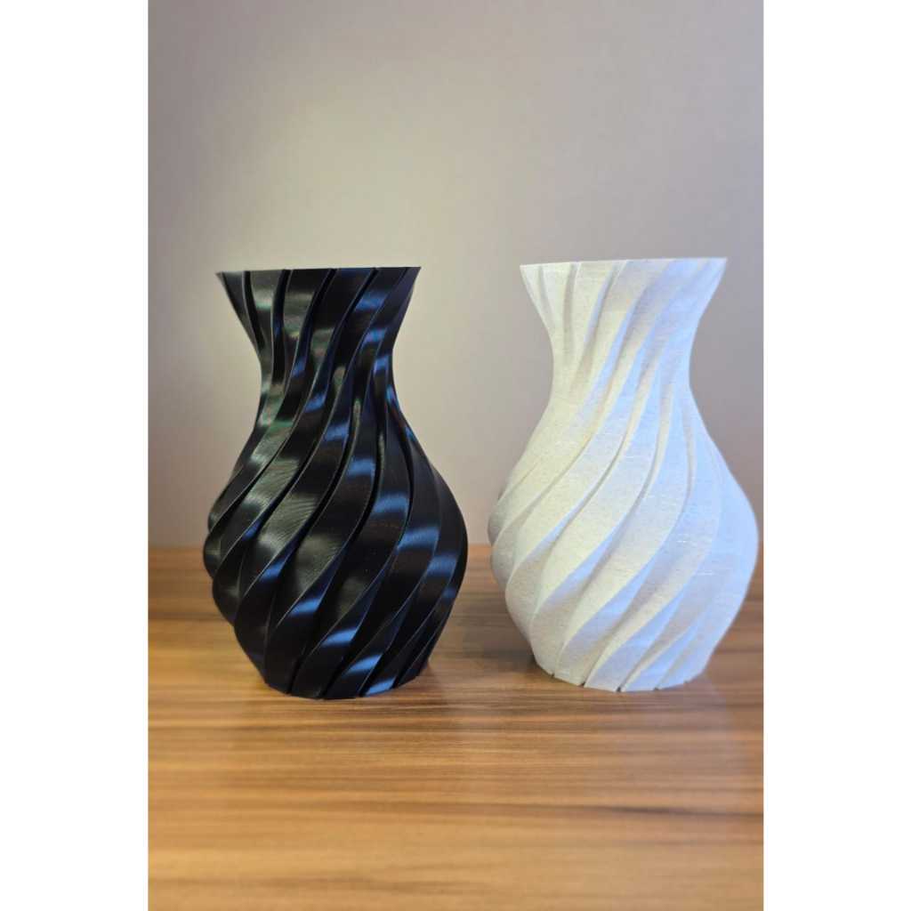 Vaso Espiral Decorativo ou Flores Margaridas Kit 6 ou 8 Modular Mesa Sala Escritório - VENDIDOS SEPARADAMENTE