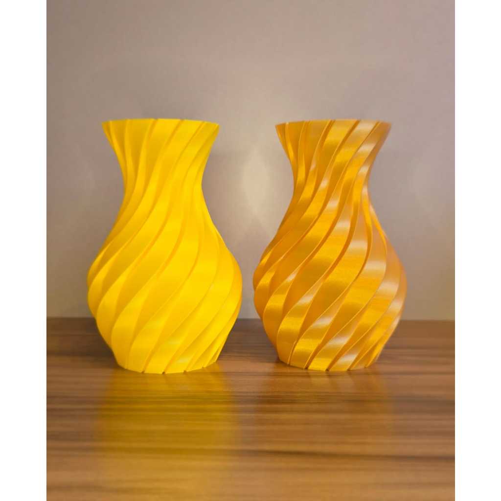 Vaso Espiral Decorativo ou Flores Margaridas Kit 6 ou 8 Modular Mesa Sala Escritório - VENDIDOS SEPARADAMENTE