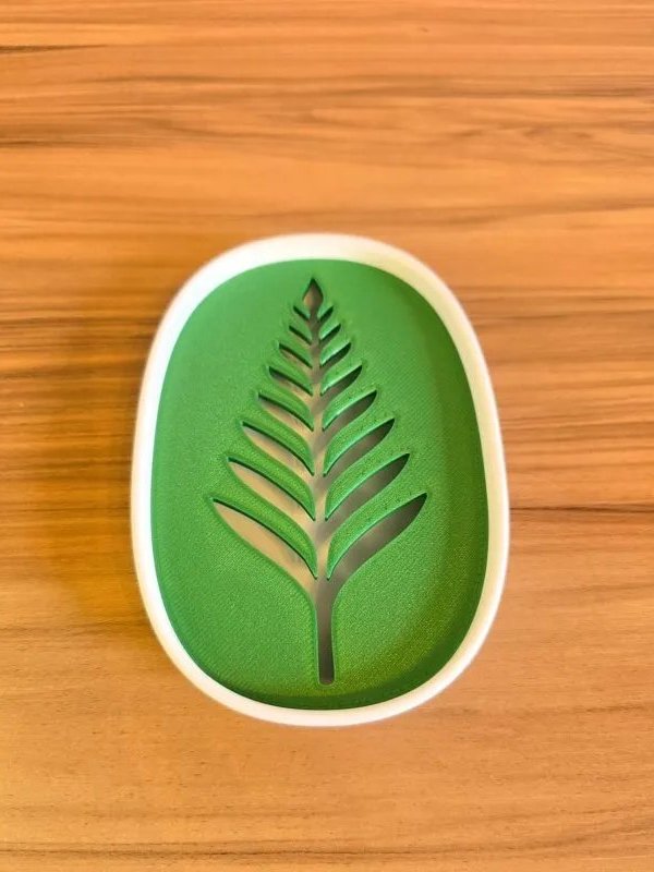 Saboneteira Decorativa Folha Minimalista – Impressão 3D