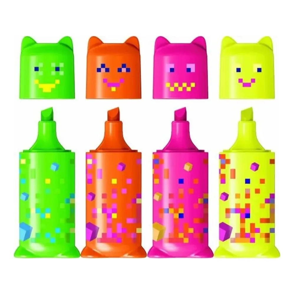 Marca-texto Maped Neon Fantasia — Unidade (1 peça) — Cores Sortidas — Ponta Chanfrada