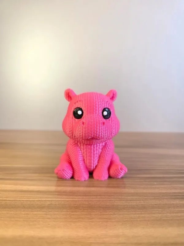 Hipopótamo Rosa - EstiloTricô
