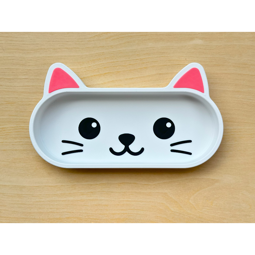 Porta Óculos Gatinho em Impressão 3D | Organizador de Óculos e Objetos Decorativo