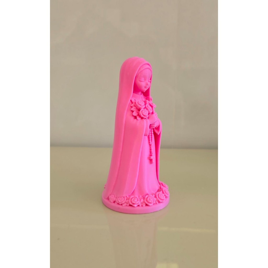 Escultura Santa Terezinha Decorativa Fé e Proteção Estatueta Religiosa 3D Design Delicado