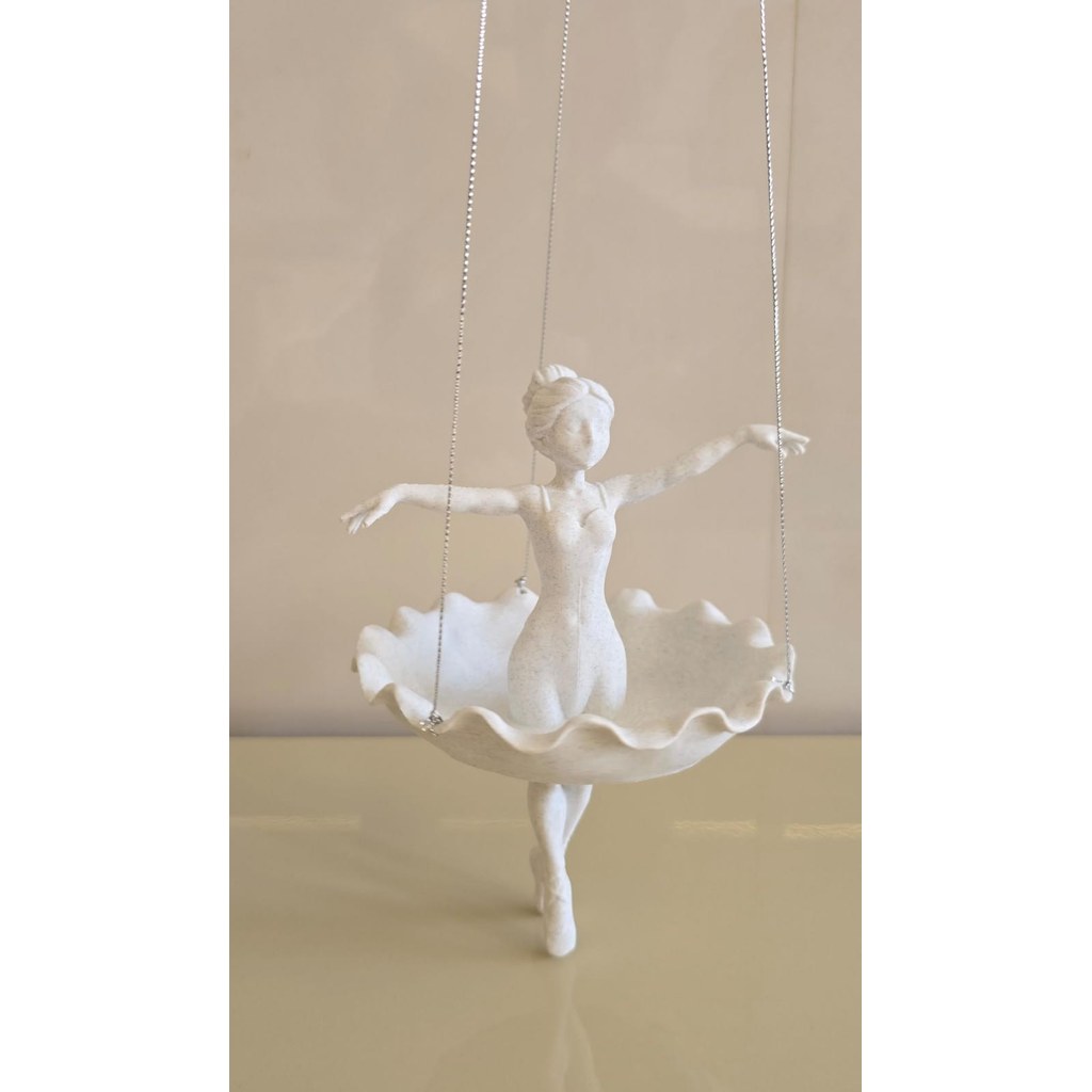 Vaso Suspenso Bailarina Decorativa Cachepot Escultural para Plantas em Impressão 3D