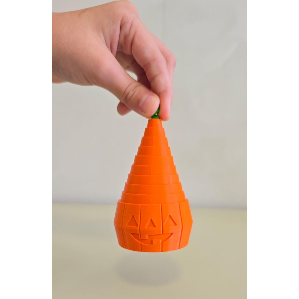 Brinquedo Sensorial Abóbora Halloween Expansível Antiestresse em Impressão 3D Temático