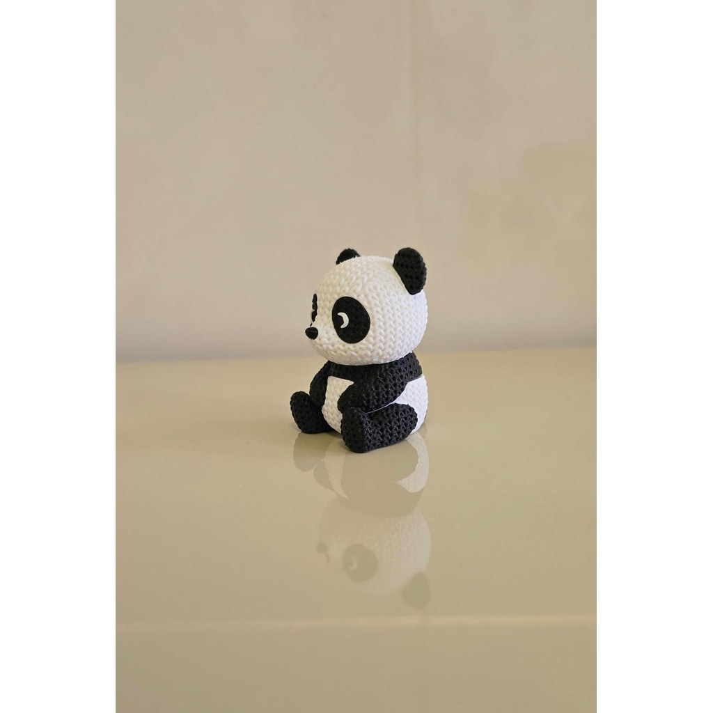 Panda Amigurumi Artesanal Decorativo Fofo, Feito em 3D Presente Criativo para Crianças