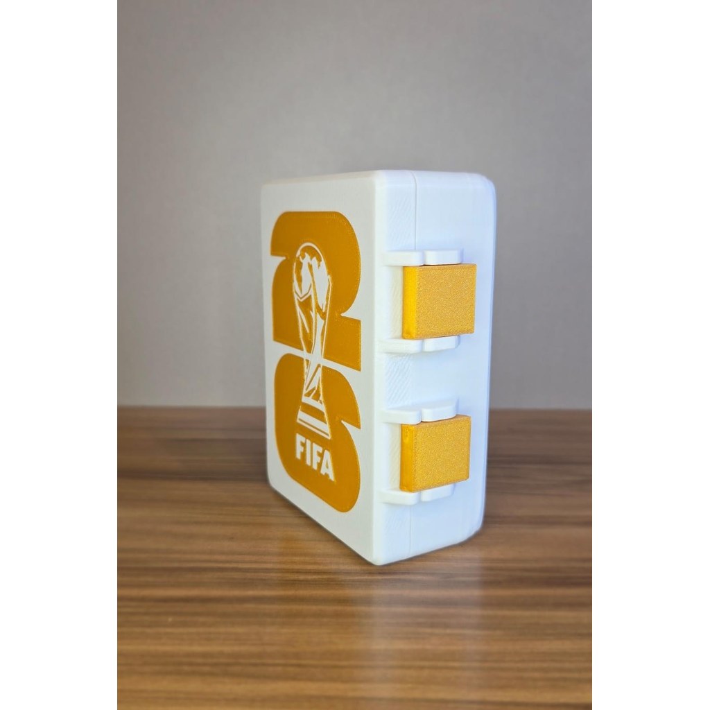 Estojo Organizador FIFA 2026 Porta Cartas e Cards Colecionáveis Design Exclusivo Impressão 3D