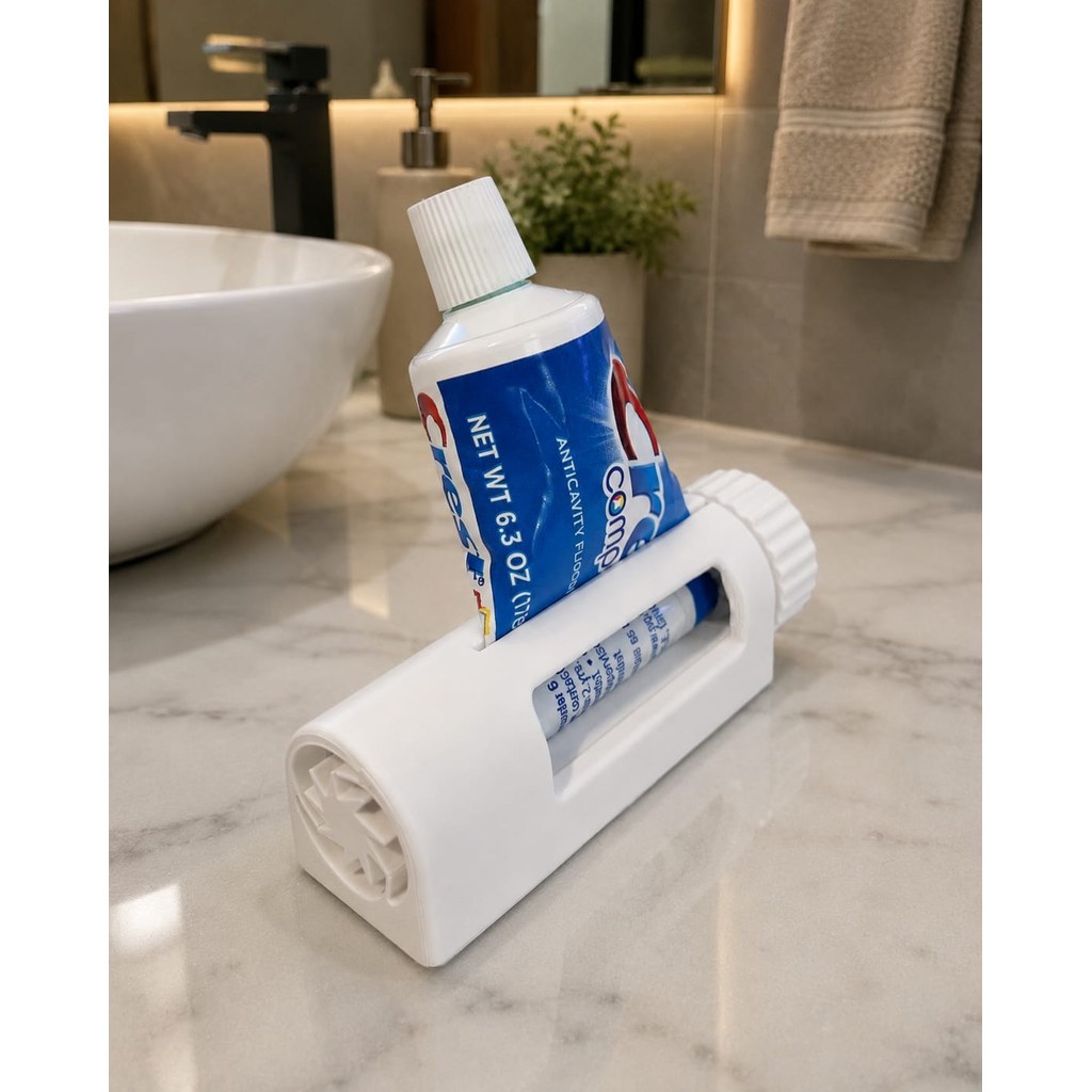 Espremedor de Pasta de Dente Tubo Creme Rolo Dispensador Moderno Banheiro Organização