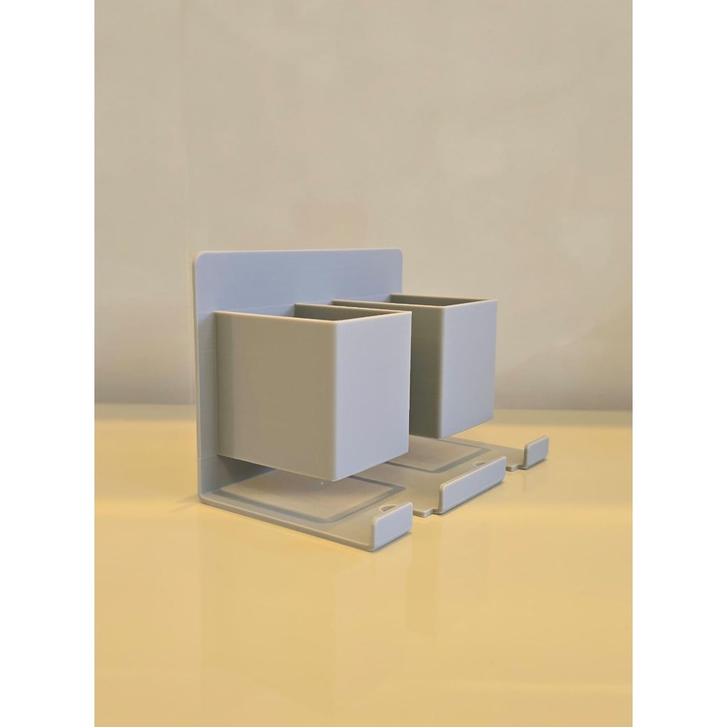Suporte de Parede para Escova e Pasta de Dente Organizador Banheiro Lavabo Moderno