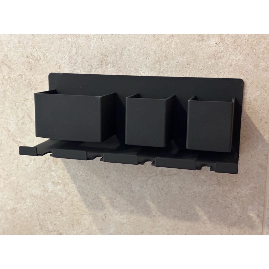 Suporte de Parede para Escova e Pasta de Dente Organizador Banheiro Lavabo Moderno