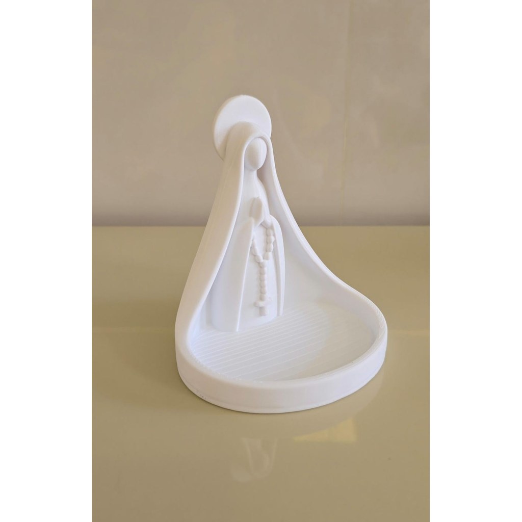 Porta Terço Nossa Senhora Decorativo 3D Religioso Católico para Oração Fé Presente
