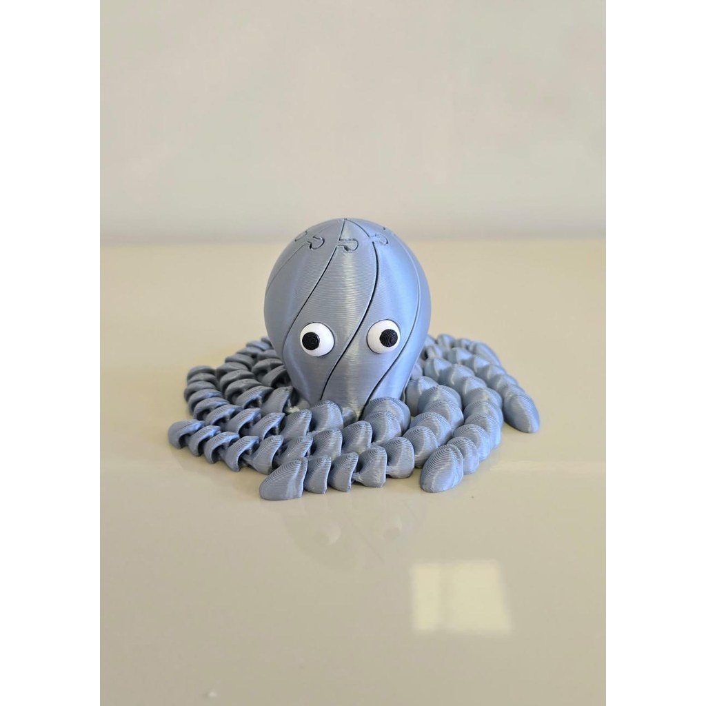 Polvo Articulado Sensorial em Impressão 3D com Tentáculos Flexíveis Brinquedo Fidget