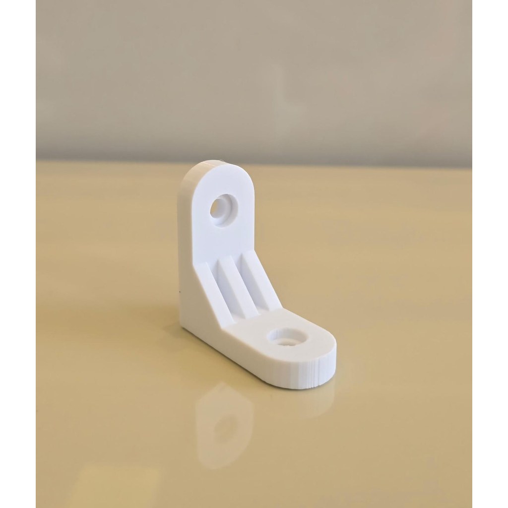 Kit 2 Suportes Tipo Cantoneira Reforçados em Impressão 3D para Fixação de Prateleiras