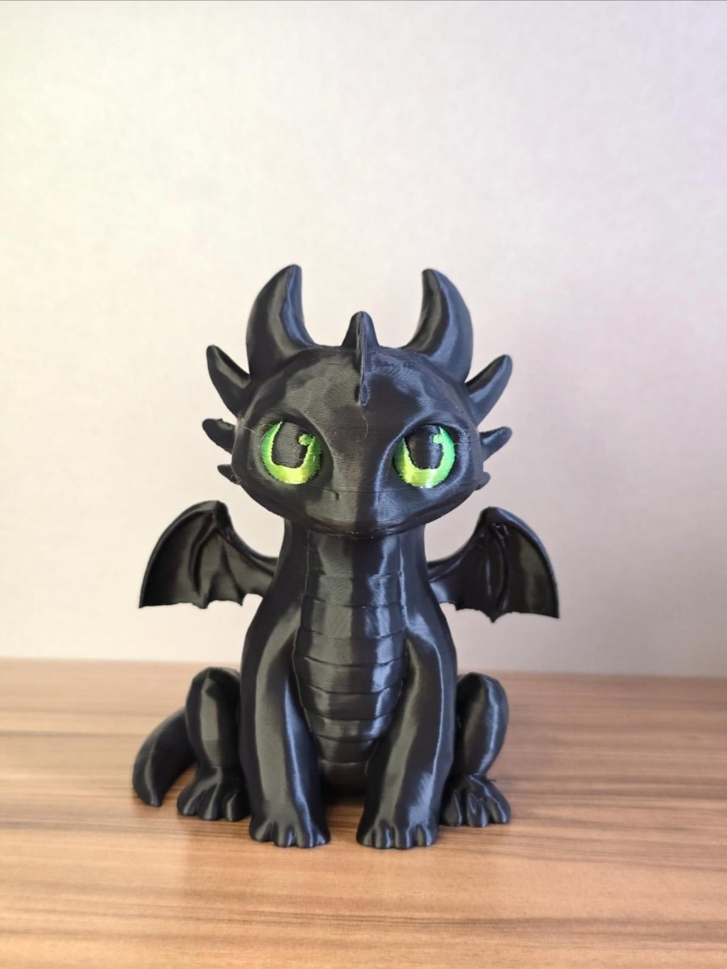 Dragão Articulado Estilo Noturno em Impressão 3D – Flexível, Decorativo e Colecionável