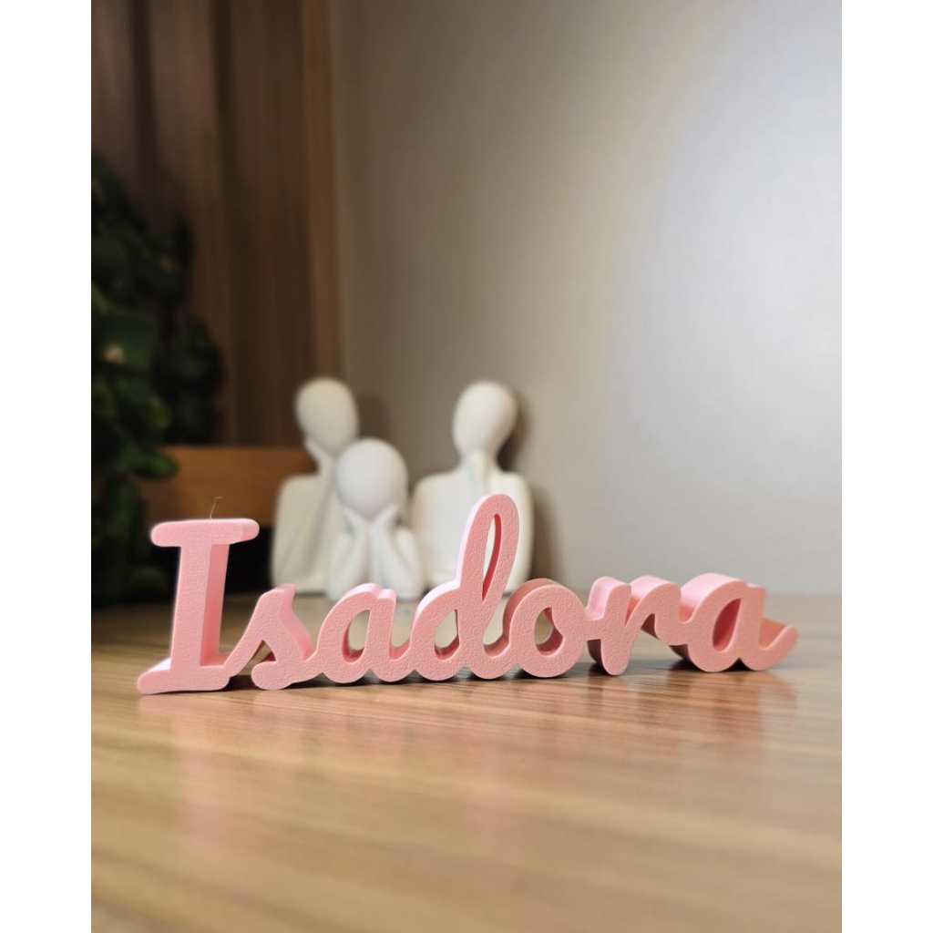 Letreiro 3D Cursivo Personalizado para Mesa Quarto Festa Presente Criativo