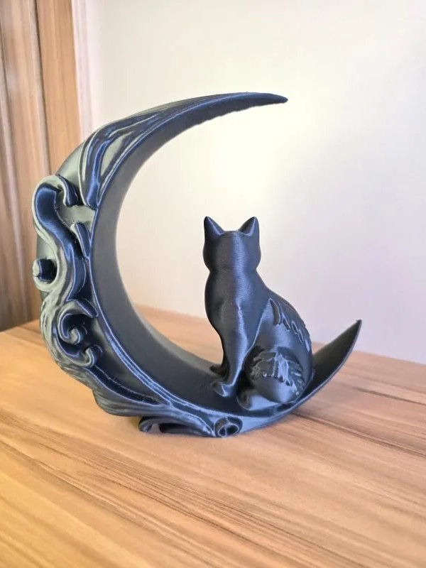 Escultura - Gato na Lua
