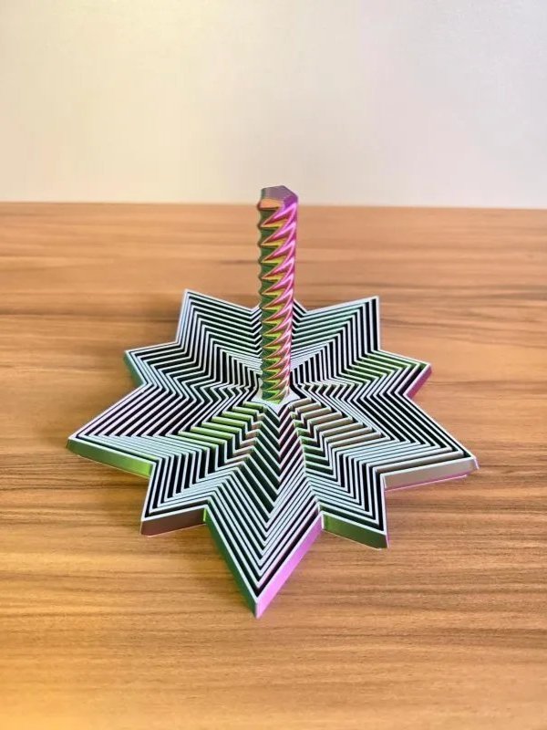 Brinquedo Sensorial Estrela Infinita 3D – Estimulante Tátil, Visual e Calmante