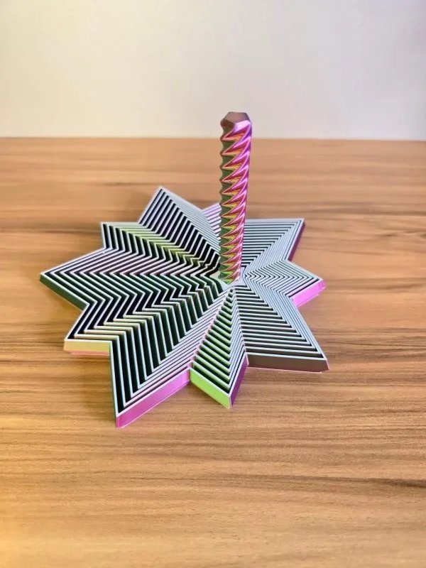 Brinquedo Sensorial Estrela Infinita 3D – Estimulante Tátil, Visual e Calmante