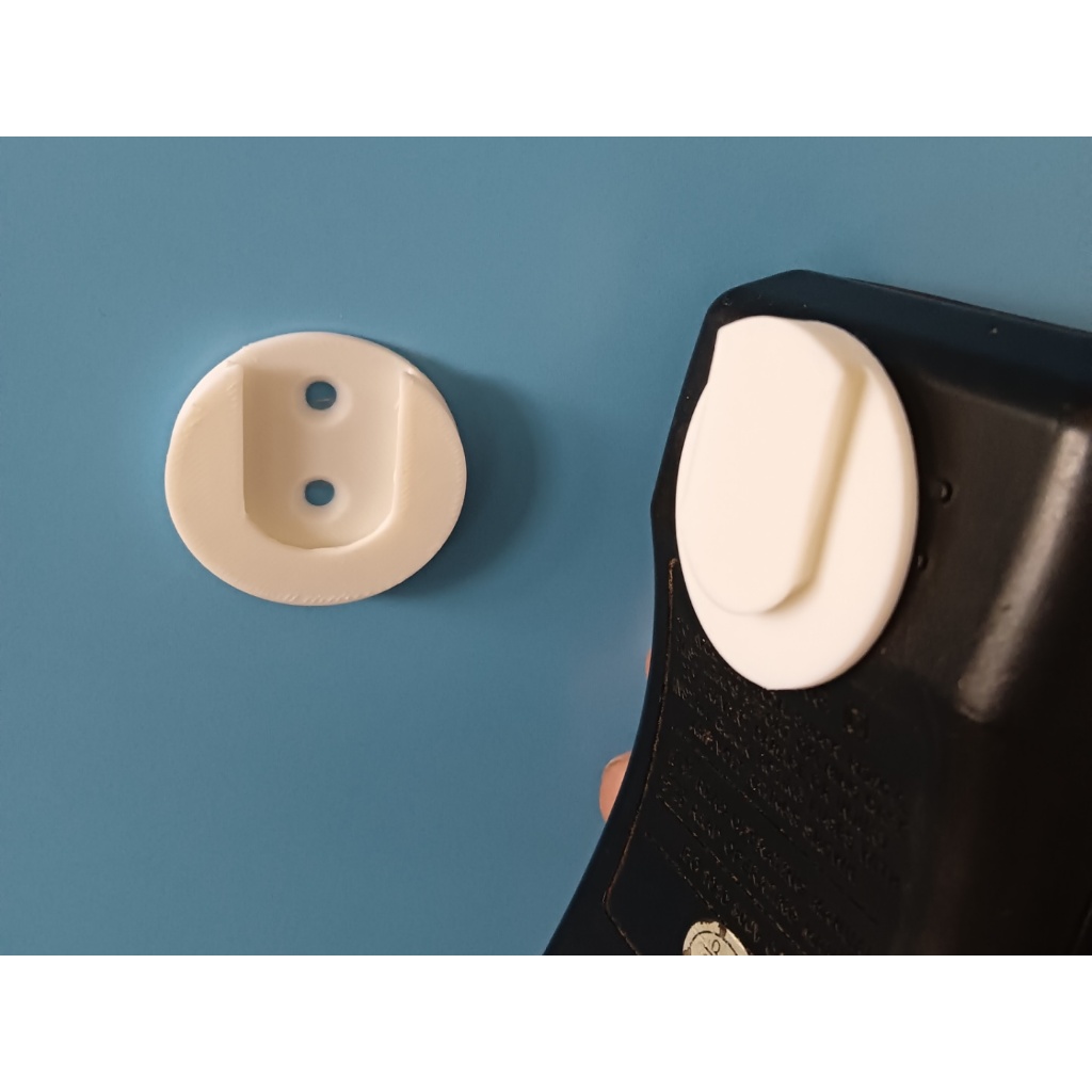 Kit com 10 Suportes Universais de Parede para Objetos – Fixação com Parafuso ou Dupla Face