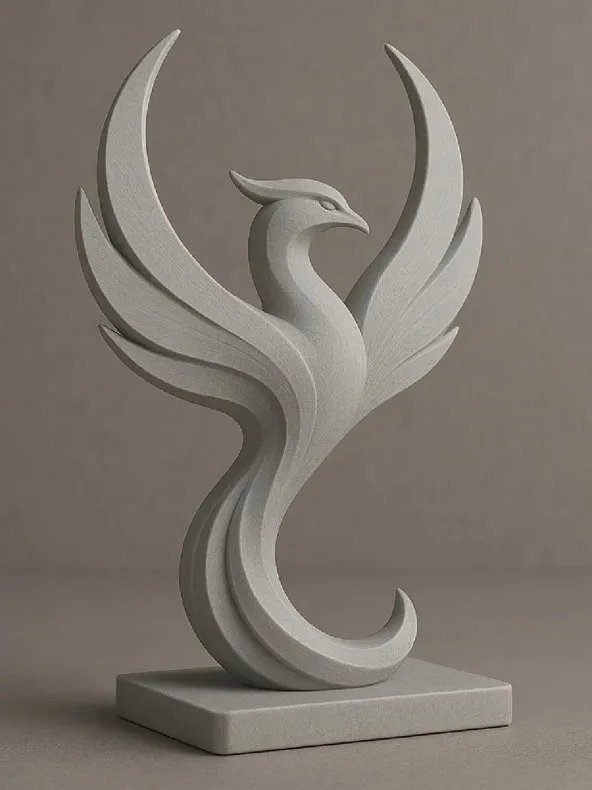 Kit c/16- Escultura Fênix – Elegância, Renascimento e Design Moderno