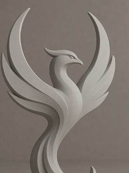 Kit c/16- Escultura Fênix – Elegância, Renascimento e Design Moderno